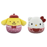 2-Pack Squishmallows Hello Kitty & Pompompurin Valentine Plush