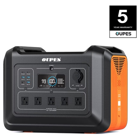 OUPES 2400 2400W, 2232Wh LiFePO4 Portable Power Station