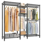 7-Tier Heavy-Duty Clothes Rack with 4 Hanging Rods