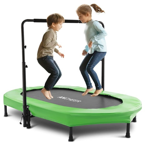 56” Kids Trampoline With Safety Handle