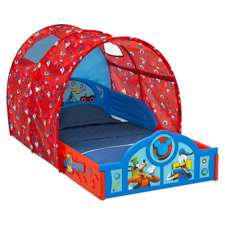 Disney Mickey Mouse Sleep and Play Toddler Bed with Tent