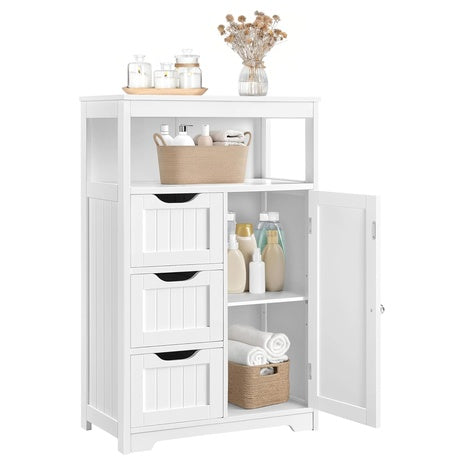 Small Freestanding Bathroom Storage Cabinet W/ 3 Drawers