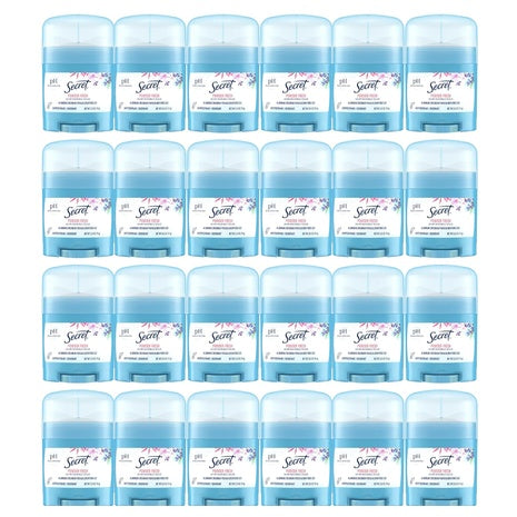 24 Travel Size Secret Powder Fresh Invisible Solid Mini Deodorants