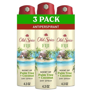 3 Old Spice Fiji Dry Spray Antiperspirants