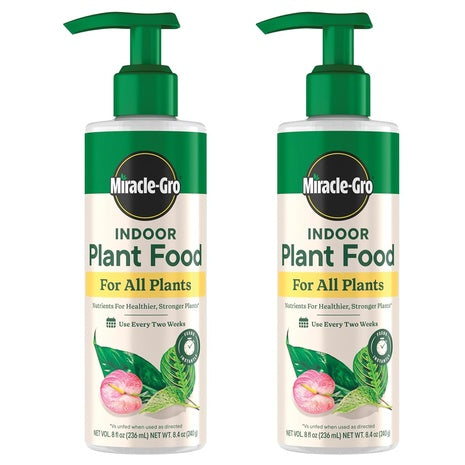 2-Pack 8oz Miracle-Gro Indoor Plant Food For All Plants