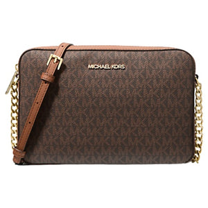 Michael Kors Women's Jet Set Large Printed Logo Crossbody Bag