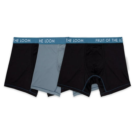 3 Fruit of the Loom Men's Boxer Briefs