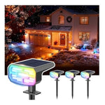 4-Pack Daminy Color Changing Solar Spot Lights