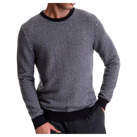 Club Room Men's Regular-Fit Herringbone 100% Cashmere Sweater