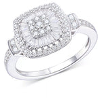 Diamond Vintage-Inspired Ring In 14k White Yellow or Rose Gold