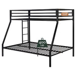 Amolife Twin Over Full Size Metal Bunk Bed W/ Removable Ladder