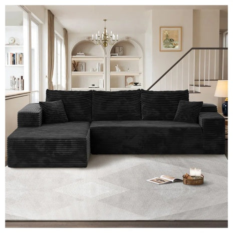 Ivy Bronx Nathasa 2-Piece Compression Sectional Sofa With L-Shape Chaise