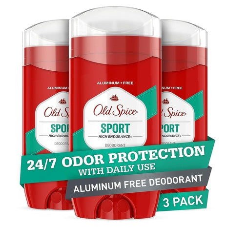 3-Pack Old Spice High Endurance Aluminum-Free Deodorant (2 Scents)