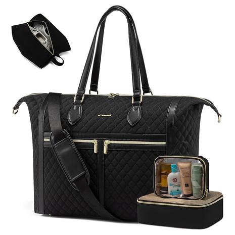 4-in-1 Duffle Bag with Shoe, Toiletry Bag & Wet Pocket