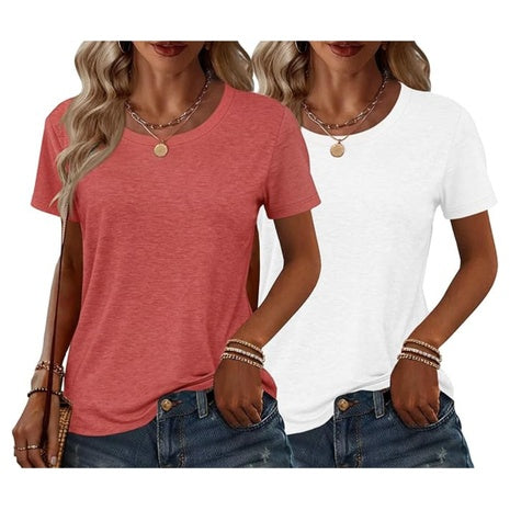 2-Pack Women's Short Sleeve T-Shirts