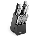 15-Piece Farberware Kitchen Knife Set with High Carbon Stainless Steel Blades