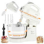 Electric Kitchen 3.2QT 2-in-1 Stand Mixer With Auto-Rotating Bowl