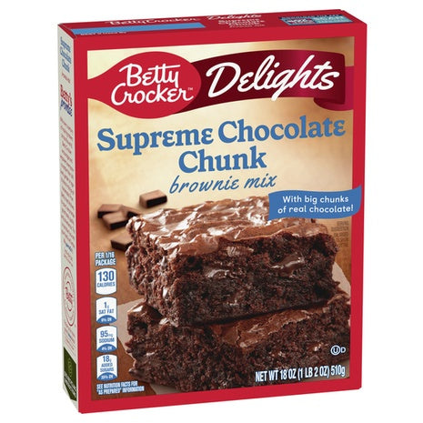 Betty Crocker Supreme Chocolate Chunk Brownie Mix (OU-D)
