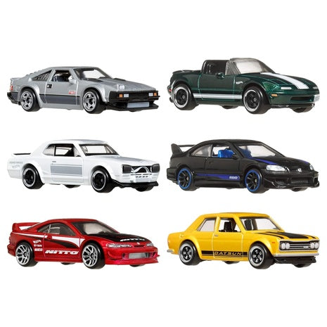 6 Hot Wheels 1:64 Scale Die-Cast Toy Cars