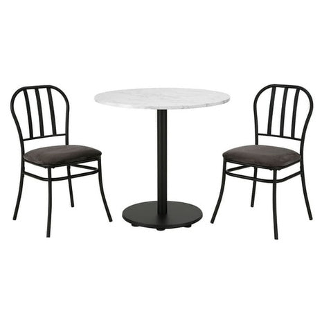 3-Piece Marble Top Dining Bistro Set