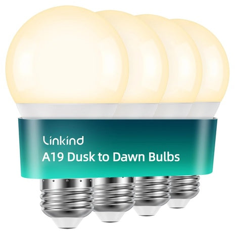 4-Pack Dusk To Dawn LED Light Bulbs