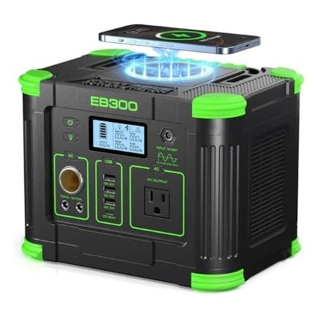 Grecell Portable Power Station 330W Solar Generator With USBC