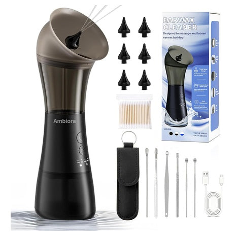 Smart Ear Wax Removal Tool with Temperature Sensor & Silicone Tip