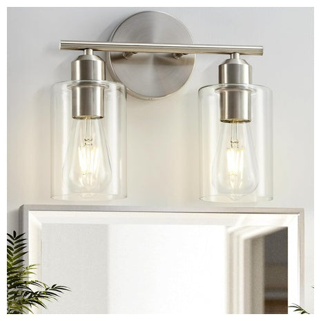 2-Light Brushed Nickel Vanity Lights