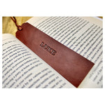 Personalized Leather Bookmark