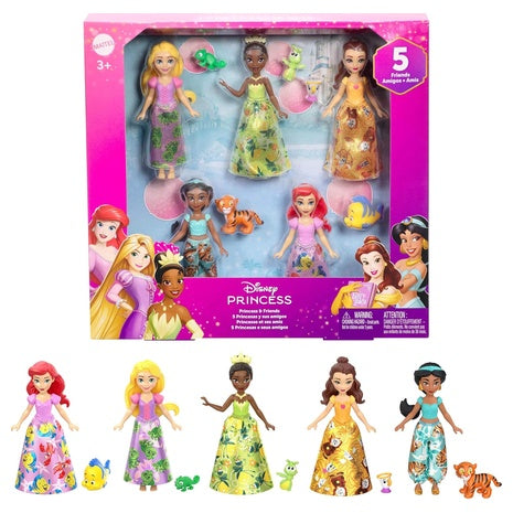 Mattel Disney Princess & Friends Small Dolls Set