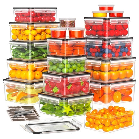 40 Airtight Food Storage Containers with Lids