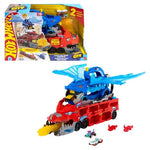 Hot Wheels City Ultimate Dual Dragon Transporter with 2 Cars