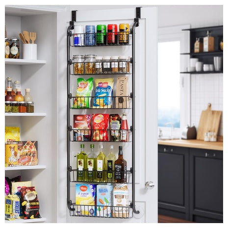 5"D X 18"W X 50"H Delamu 6-Tier Over The Door Organizer