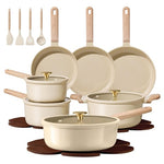 22-Piece Carote Non Stick Ceramic Cookware Set