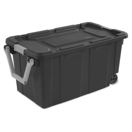 40-Gal Sterilite Extra Large Wheeled Plastic Storage Bin W/Handle