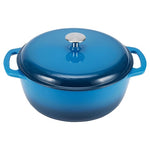 6 Or 7.3-Qt Amazon Basics Enameled Cast Iron Round Dutch Ovens On Sale
