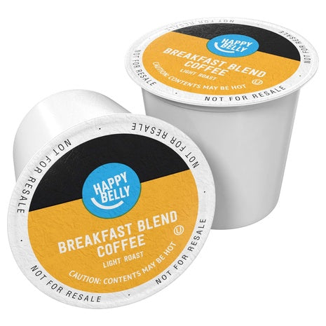 24 Happy Belly Light Roast  Breakfast Blend Coffee Pods