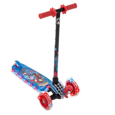 Huffy Spidey 3-Wheel Light-Up Kick Scooter