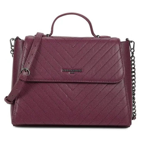 Karl Lagerfeld Paris Wome's Charlotte Leather Two Way Satchel