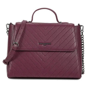 Karl Lagerfeld Paris Wome's Charlotte Leather Two Way Satchel