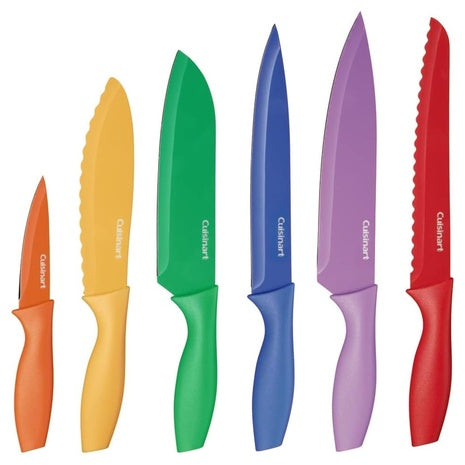 6-Piece Cuisinart Kitchen Knife Set w/ Covers