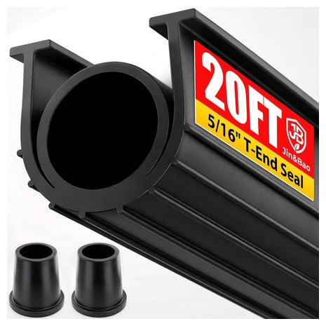 20 Feet 5/16" T-End Garage Door Seal Bottom Rubber