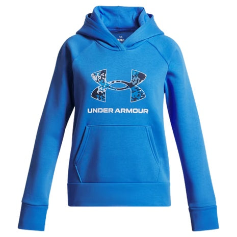 UA Rival Fleece Big Logo Print Fill Girls' Hoodie