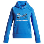 UA Rival Fleece Big Logo Print Fill Girls' Hoodie