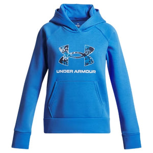 UA Rival Fleece Big Logo Print Fill Girls' Hoodie