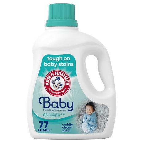 77 Loads of Arm & Hammer Baby Hypoallergenic Liquid Laundry Detergent