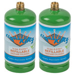 2-Pack Flame King Refillable 1lb Propane Tanks