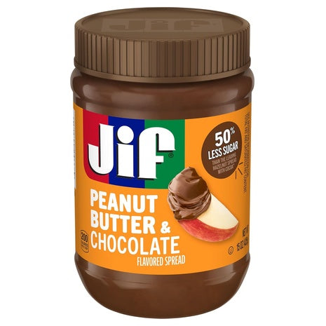 12-Pack Jif Peanut Butter & Chocolate (15 oz)