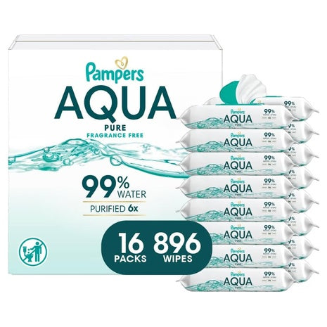 896 Aqua Pure Baby 99% Water Wipes