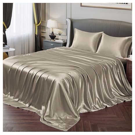 Twin Satin Silky Soft Bed Sheets Set